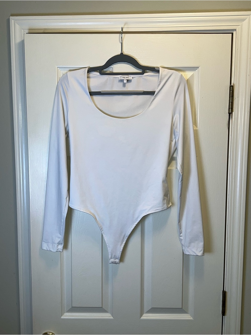 REISS Scoop Neck Long Sleeve Bodysuit